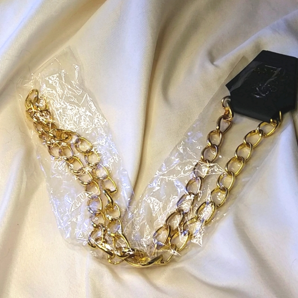 Haiku Gold Statement Chain Necklace